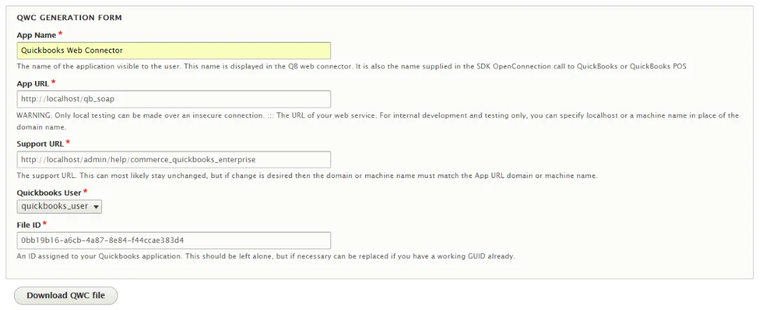 QuickBooks Enterprise integration - set up 1