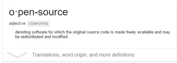 open source description