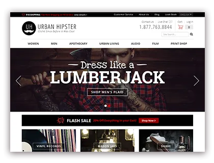 Drupal Commerce 2 demo – Urban Hipster