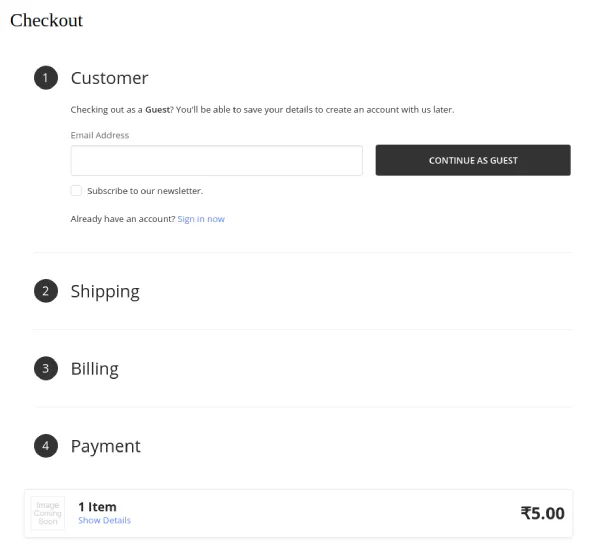 Drupal Checkout Page with Embedded BigCommerce Checkout