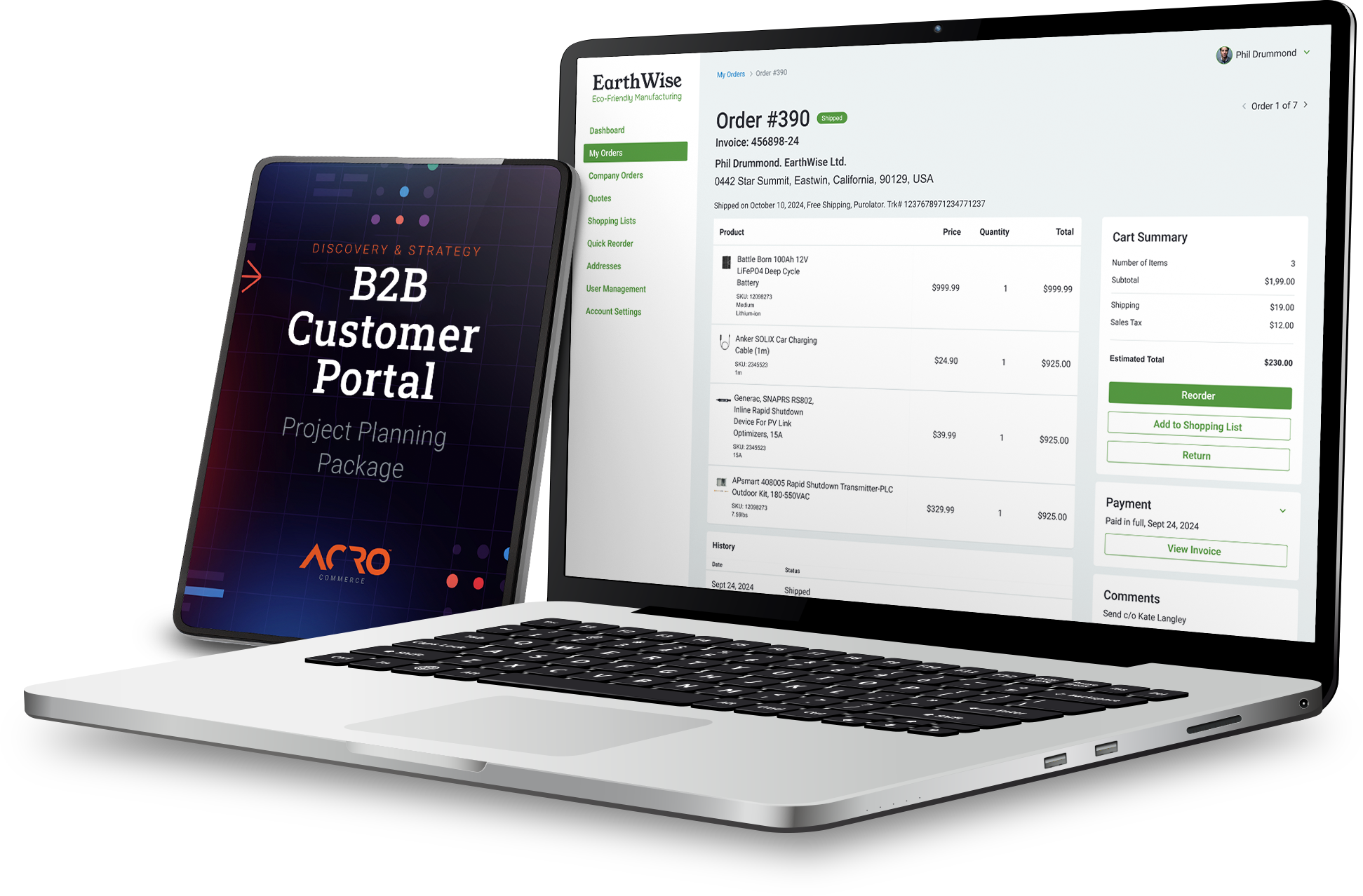 B2B Customer Portal Project Planning Package