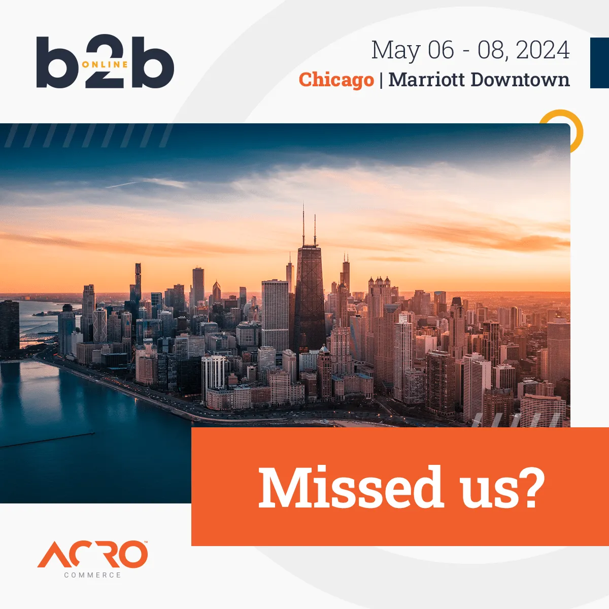 Did you miss us at B2B Online? Let's connect now! | Acro Commerce