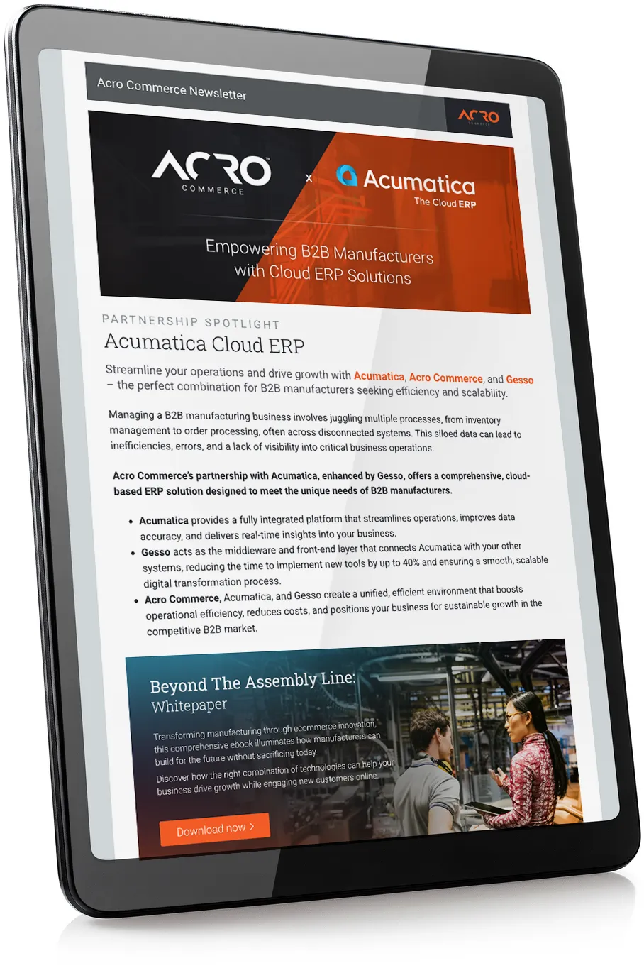 Acro Commerce Newsletter | Stay in the know, at your desk, or on the go | Subscribe today