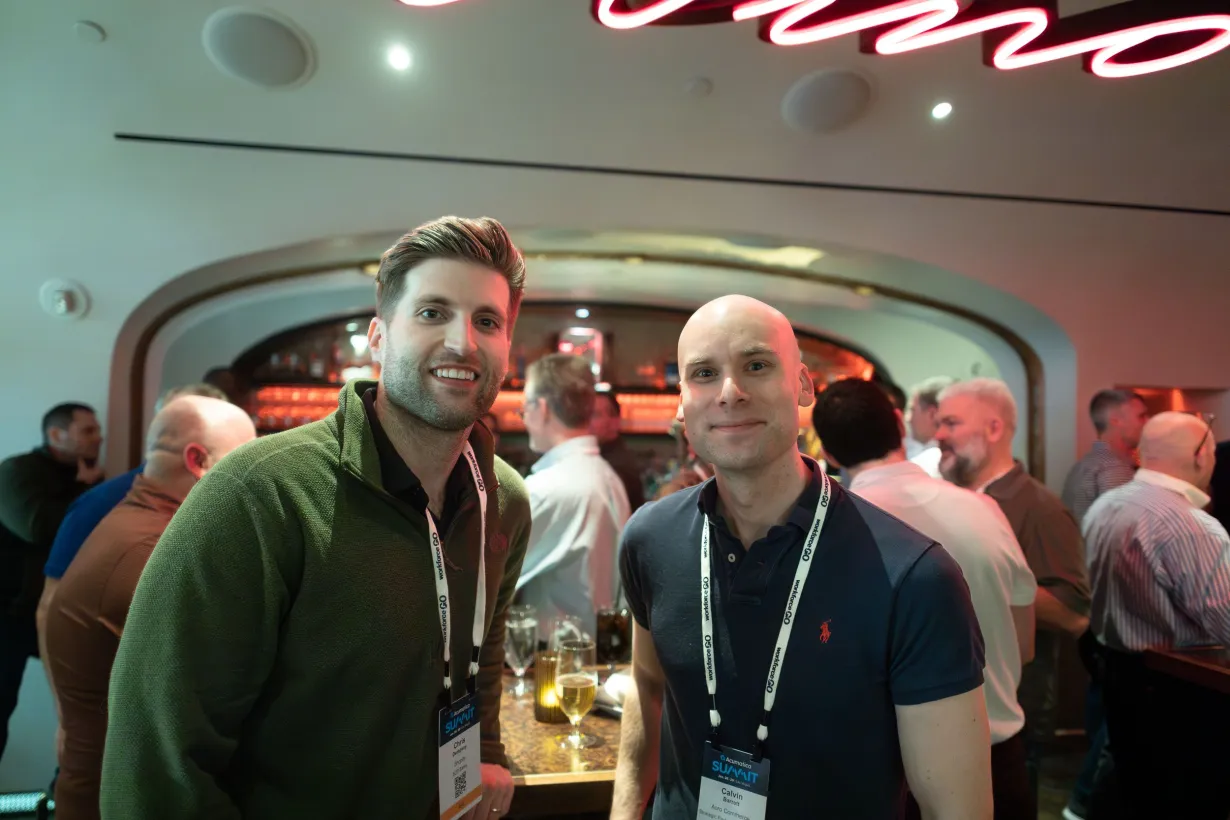 Acumatica Summit 2025 | Calvin Enjoying Cocktail Hour With Shopify | Acro Commerce