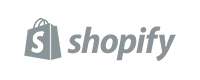 Shopify Logo - Small, Greyscale