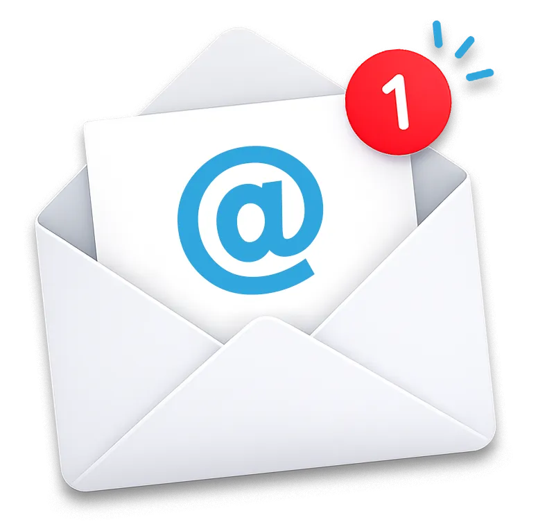 Email icon - one mail