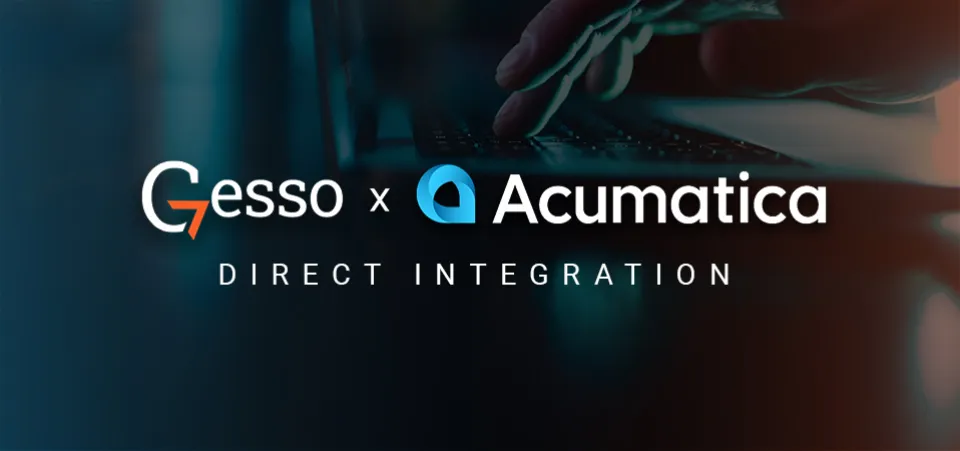 Gesso X Acumatica | Direct Acumatica Integration | Video Article Banner